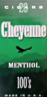 Cheyenne Filtered Cigars -Menthol 100 Box